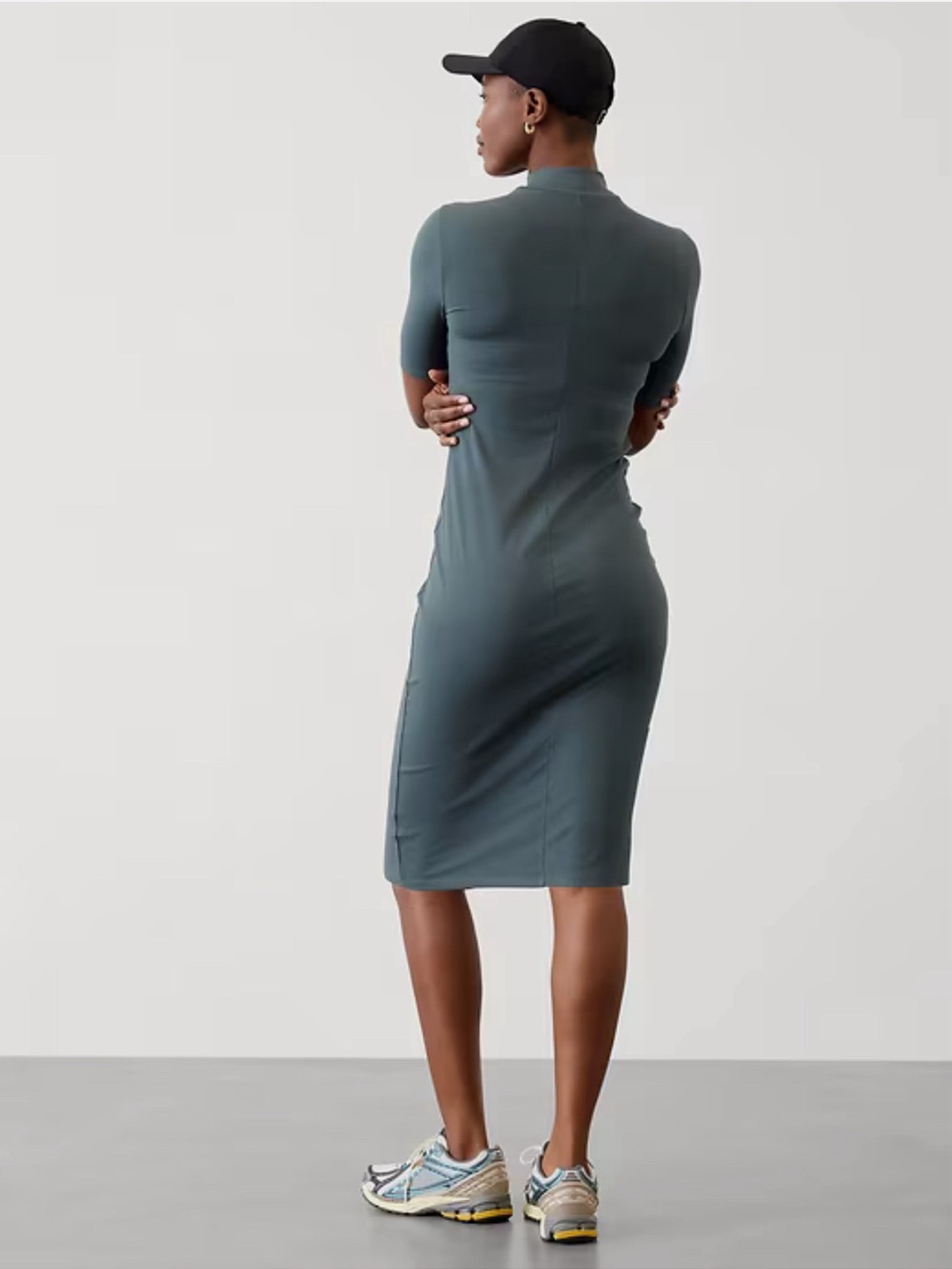 Athleta Signature Rib Mock Neck Dress - Picture 3 of 7